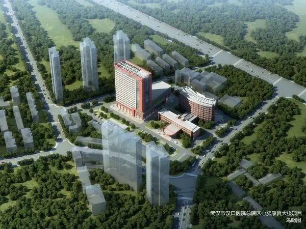 汉口医院总院区心肺康复大楼项目鸟瞰图.jpg